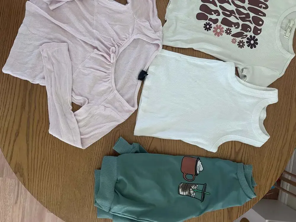 Girls 6 Piece Assorted Tops and Skirt Bundle